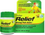 Amrutanjan Relief Pain Balm for Men & Women - Joint & Muscle Pain Relief Rub, Topical Ointment Rub for Arthritis, Bruises, Backache, Knees, Joints, Muscle Strains & Sprains, Fast Acting- 1.06 oz (30g)